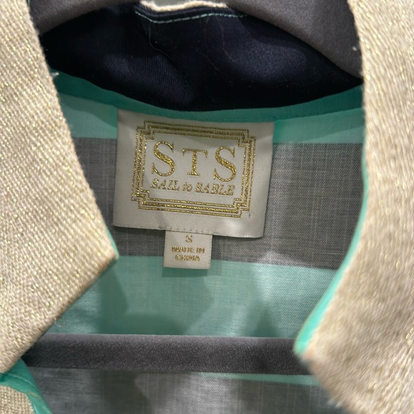 Sail to Sable Dresses & Skirts - STS green and navy stripe